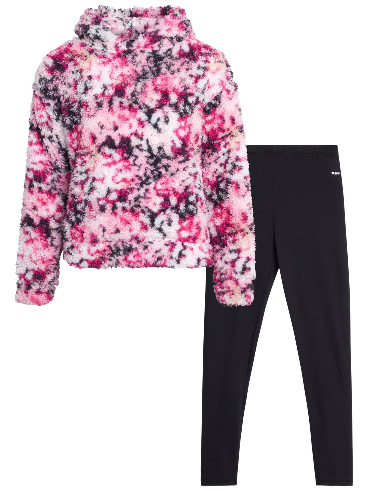 Quarter Zip Sherpa Pullover Kids Clothing Set Size: 7-16 RBX Girls' Legging Set 