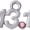 Pink, variant on Silver-tone Half Marathon - 13.1 with Clear Crystal - Silvertone Class of 2026 Delicate Bar Bracelet, 8.5"