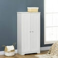 thumbnail image 2 of Demi Bonn 54" Kitchen Pantry Storage Cabinet, Freestanding 2-Door Cupboard, Space-Saving Shelves for Living Room, White, 2 of 11