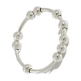 thumbnail image 1 of Bague Perle Anxiété Femmes Hommes Style Simple Perle Couleur Anxiété Rotation Anti-stress Perles en Acier Inoxydable Cuivre Rotation Libre Cadeau Usage Quotidien 17mm, 1 of 8