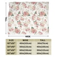 thumbnail image 3 of Wijzvio Vintage Flower Pattern Throw Blanket Soft Fuzzy Fleece Blanket For Couch Bed Living Room Decoration 60"X50", 3 of 9
