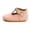 Pink, variant on WILLFUN Baby Girls Mary Jane Flats Non-Slip Soft Sole Classic Princess Dress Crib Shoes for Toddler First Walkers(Suede Apricot, 0-6 Months Infant)