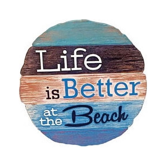 SPOONTIQUES 13390 9 STEPPING STONE LIFE IS BETTER AT THE BEACH