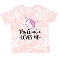 thumbnail image 3 of Inktastic My Auntie Loves Me Unicorn Girls Toddler T-Shirt, 3 of 5