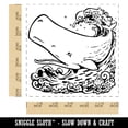 thumbnail image 2 of Sperm Whale on Ocean Waves Self-Inking Rubber Stamp Ink Stamper - Red Ink - Large 1-1/2 Inch, 2 of 7