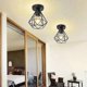 thumbnail image 3 of Industrial Metal Ceiling Light, Vintage Style Black Pendant Light, Retro Diamond Cage Shape for Living Room Bedroom Dining Room (Bulb Not Included), 3 of 4