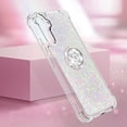 thumbnail image 6 of Glitter Clear Sparkly Bling Case for Samsung Galaxy A54 5G for Women Girls, Flowing Liquid Quicksand Cover with Diamond Ring Holder Case for Samsung Galaxy A54 5G  Colorful, 6 of 14