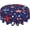American Flag 3, variant on Wild Flower Tablecloth Round 60 Inch Floral Tablecloth Waterproof Polyester Washable Table Cover Spring Summer Tablecloth for Kitchen Dining Room Indoor Outdoor Picnic Patio Party Decor