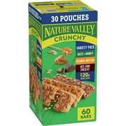 Nature Valley Crunchy Granola Bars, Variety Pack, 60 Bars, 44.7 OZ Count (30 Pouches)