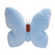 thumbnail image 2 of Cojín de mariposa, cojín de mariposa, suave, hecho a mano, cojín decorativo de escritorio. Azul, 2 of 9