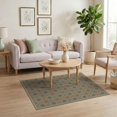 thumbnail image 3 of ODIKA 4'x6' Washable Area Rug Tone Repeating Earthy Network Framework Structured Terracotta for Home Office, Under Desk, Non-Slip Chair-Friendly, Flatwoven, 3 of 7