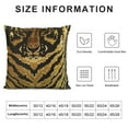 thumbnail image 5 of Orinice  Tiger Pillow Velvet Chinoiserie Pillow Covers Animal Print Tiger Farmhouse Cushion Cover 20x20in Pillow Case Asian Eurosham Accent Toss Pillowcase Rustic Decor for Sofa Living Room Bedroom, 5 of 5