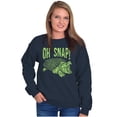 thumbnail image 3 of Funny Oh Snap Turtle Animal Pun Sweatshirt for Men or Women Brisco Brands M, 3 of 6