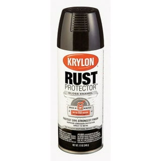 Krylon K03206777 Spray Paint, Black, Gloss, 12 oz.