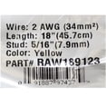 Ancor Boat Battery Cable RAW189123 | Tinned Copper 18 Inch 2 AWG