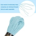 thumbnail image 4 of Uxcell 12 Skeins Embroidery Floss 8m Each Long Fiber Cotton Cross Stitch Thread Light Blue, 4 of 6