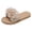 White, variant on Dakaela Flower Flat Sandals for Women Comfortable Summer Beach Walking Slippers Arch Support Open Toe Casual Slip on Slides Beige 6.5