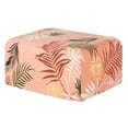 thumbnail image 1 of otomanas estampadas protectoras para reposapiés protectoras para reposapiés otomanas de almacenamiento naranja, 1 of 7