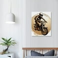 thumbnail image 3 of PIKWEEK Vintage Motorcycle Canvas Wall Art - Historic Retro Vehicle Pictures for Men Boys Bedroom Wall Decor Modern Motorcross Canvas Print Artwork Home Office Wall Decoration, 3 of 4