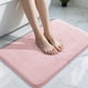 thumbnail image 1 of Alfombra de baño Yimobra, espuma viscoelástica rosa, 80 x 50 cm, absorbente y antideslizante, 1 of 7