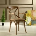 thumbnail image 4 of Modway Gear 18.5" Modern Wood Dining Armchair in Walnut Finish, 4 of 4