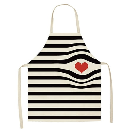 

Gyedtr 1Pc Parent Adult The Family Kitchen Lovely Print Linen Family Aprons