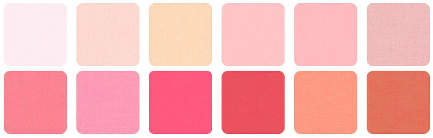 2-1/2in Strips Kona Cotton Blushing Bouquet 40pcs