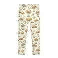 thumbnail image 4 of joogoo Girls' Leggings Retro Mushrooms Vintage Yoga Pants 6T, 4 of 8