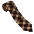 thumbnail image 5 of Men'S Tie 4.7×3.1in Is Not Easy To Deform And Fade Anti-Drift Button Design Is Easy To Take Care Of For Work Travel Daily Business Argyle Plaid Brown_4, 5 of 8