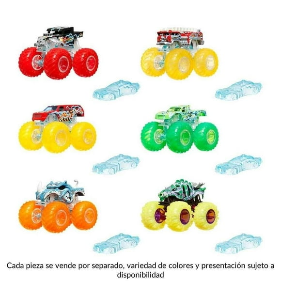 Vehículo de Juguete Hot Wheels Monster Trucks Camión Energía de Demolición Escala 1:64 Varios Modelos 1 Pieza
