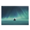 thumbnail image 1 of Astral Cutting Board, Aurora Borealis Sky and Landscape of a Single Rock, Decorative Tempered Glass Cutting and Serving Board, in 3 Sizes, by Ambesonne, 1 of 2