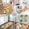 thumbnail image 6 of Yayeee Runner Rug for Bedroom 2'x6' Machine Washable Hallway Non Slip Mat, Green Retro Autumn Leaves, 6 of 8