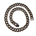 thumbnail image 4 of Joyería de personalidad de hip hop, collar de moda de hip hop europeo y americano, collar de cadena de clavícula de diamante negro estilo ins para hombres, 4 of 5