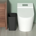thumbnail image 6 of Idotry 4.5 Gallon Slim Plastic Wastebasket, 3 Pack Rectangular Small Trash Can Wastebasket for Office Bathroom Kitchen, Black, 6 of 8
