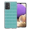 thumbnail image 1 of MUNDAZE For Samsung Galaxy A32 Teal Christmas Reindeer Pattern Design Double Layer Phone Case Cover, 1 of 3