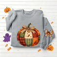 thumbnail image 5 of VKOYWKM Women's Fall Thanksgiving Sweatshirt Pumpkin Graphic Crewneck Long Sleeve Pullover Top, 5 of 5