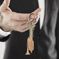 thumbnail image 5 of Music Keychain Tuba Key Ring for Decoration 4Pcs Bamboo and Zinc Alloy, 5 of 5