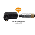 thumbnail image 3 of 2PCS Digital Audio Video Cables Optical 90 Degree Cable Adapter Male to Female Right Angle Toslink, 3 of 5
