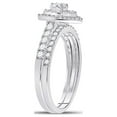 thumbnail image 4 of FB Jewels 14kt White Gold Womens Round Diamond Bridal Wedding Engagement Ring Band Set 3/4 Cttw, 4 of 4
