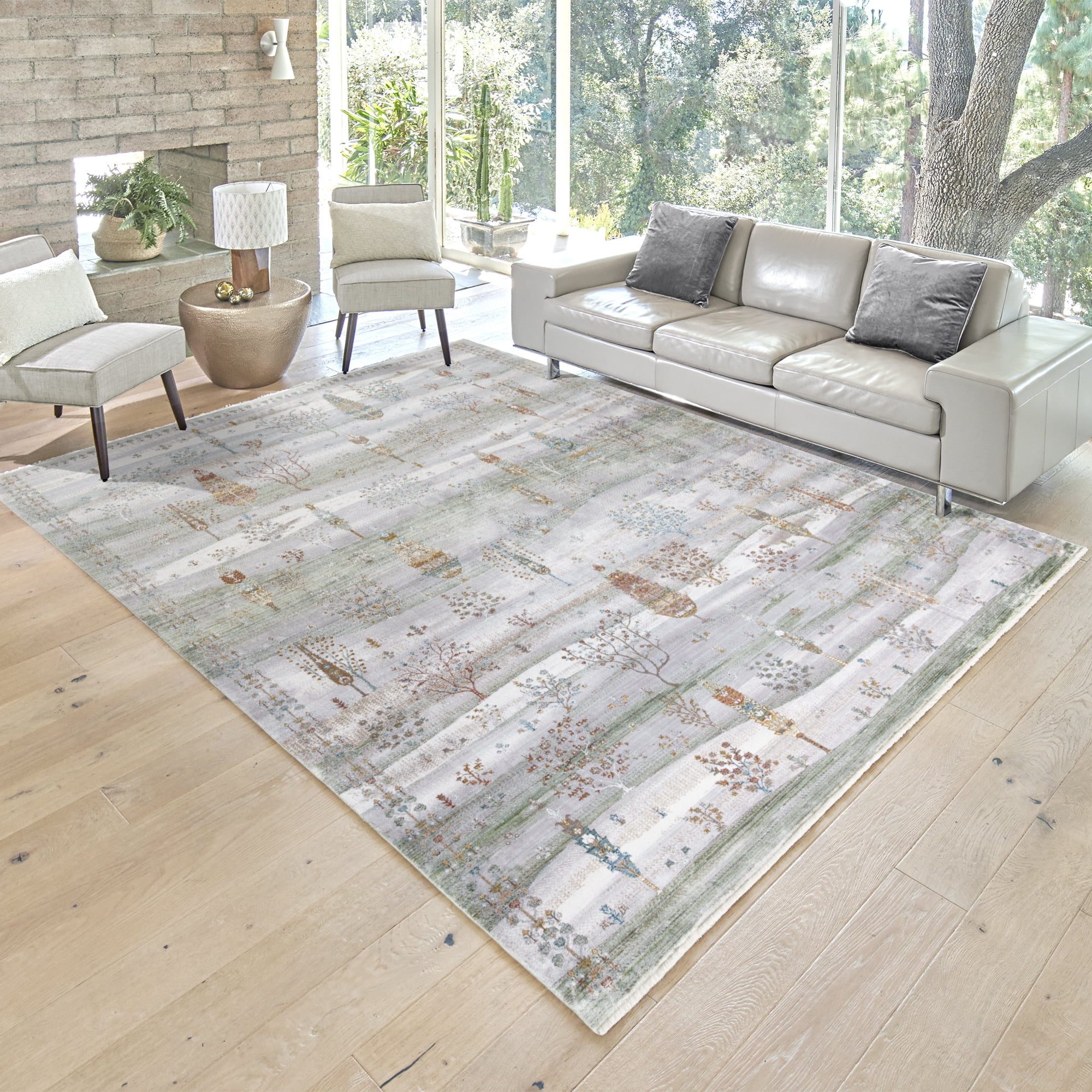 Gertmenian Florance Novara Traditional Oriental Beige Indoor Area Rug, 9x13