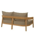 thumbnail image 3 of Brisbane Teak Wood Outdoor Patio Loveseat-EEI-5601, 3 of 5