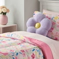thumbnail image 4 of Your Zone Kids Daisy Weighted Plush Pillow, 15" x 15", Purple, 4 of 8