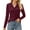 Wine Red, variant on Gemono Womens Long Sleeve Polo Shirts Business Casual V Neck Lapel Tops Dressy Work Tunic Blouses