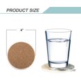 thumbnail image 2 of Lahome Marble Pattern Coasters - Round Drinks Absorbent Stone Coaster Set with Ceramic Stone and Cork Base for Kinds of Mugs and Cups (Blue, Set of 4), 2 of 7