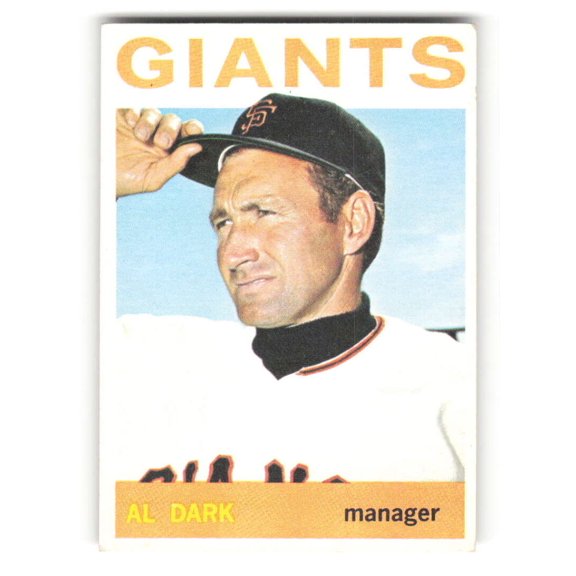 Collectible 1964 Topps (EXMT) #529 Alvin Dark San Francisco Giants MLB Baseball Vintage Trading Card
