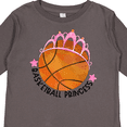 thumbnail image 4 of Inktastic Basketball Princess Tiara Girls Long Sleeve Toddler T-Shirt, 4 of 5