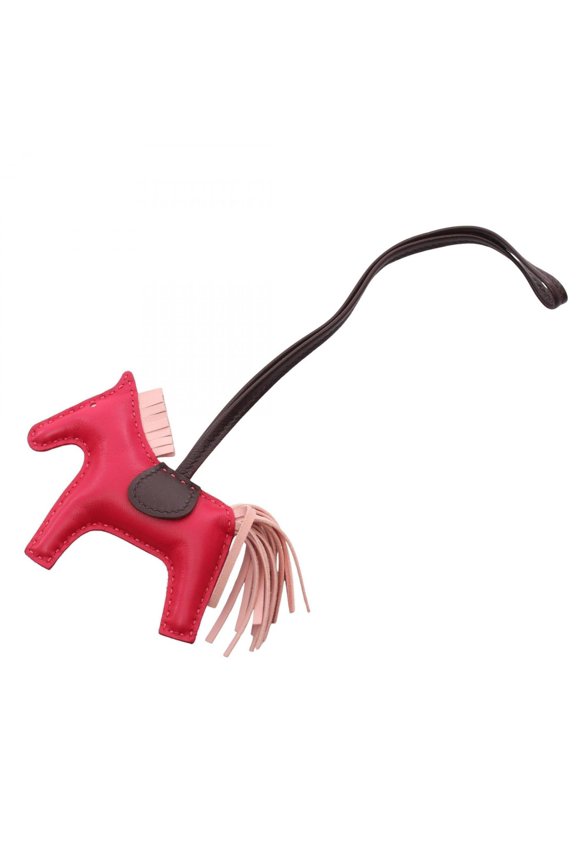 Pre-Owned Hermes Rodeo PM Framboise Rose Sakura Rouge Sellier Charm Accessory Agneau Milo...