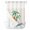 Beige, variant on Green Palm Trees No Hook Shower Curtain and Snap in Liner Set, Coastal Tropical Island Golden Sunset Sun Waterproof Shower Curtain Liner Set with Mesh Top Window for Bathroom 66x72in