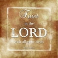 thumbnail image 2 of Lewis, Sheldon 20x20 Gold Ornate Wood Framed with Double Matting Museum Art Print Titled - Trust The Lord, 2 of 4