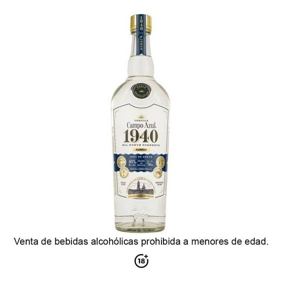 Tequila Campo Azul 1940 Blanco 750 ml